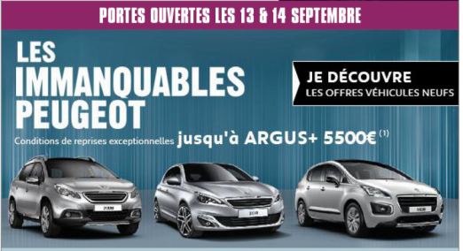 Campagne Emailing Peugeot